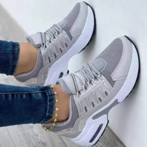 حذاء رياضي نسائي من Tenis بكعب عالٍ، حذاء كاجوال للنساء 2025، حذاء جري مريح جديد شبكي مضاد للانزلاق، مقاس كبير، Zapatillas De Mujer