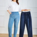 بنطلون جينز نسائي مقاس كبير 7XL 9XL بقصة ضيقة ووزن 150 كجم وخصر مرتفع وبنطلون ضيق مطاطي للنساء ملابس جينز للبنات